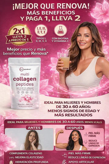 Colágeno Premium Multi Péptidos 450g -Corre qué se acaba🔥